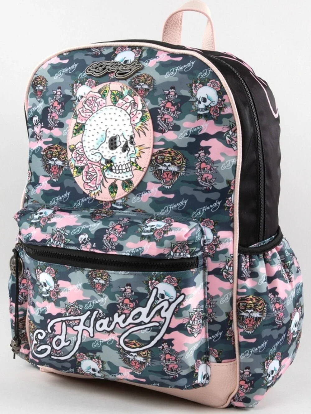 ED HARDY Abby Womens Backpack Pink Camo Brand New With Tags